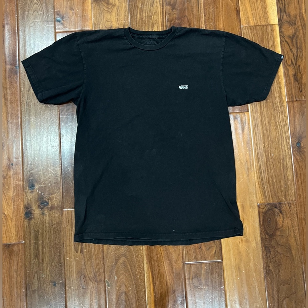 Vans Black Small Logo Tee Shirt Size L